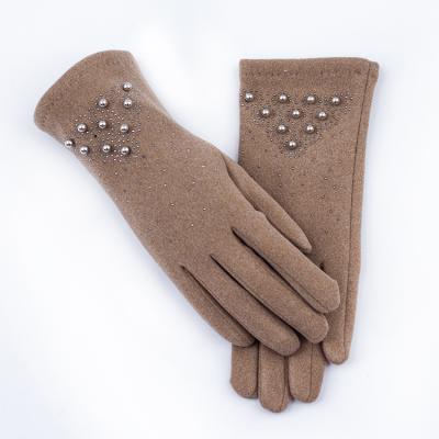 China Women Simple Gloves Plain Fashion Winter Touch Screen Phone Warm Gloves for sale