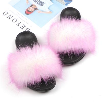 China CUSHIONING CUSHIONING Logo Wholesale Fashion Custom Design Soft Sandal Slipper Slides Fur Slippers For Women for sale