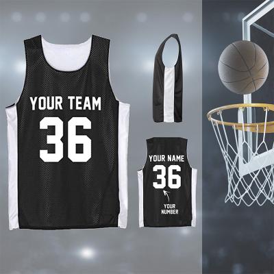 China Wholesale Antibacterial Basketball Jersey Youth Basketball Custom Name And Cheap Mesh Basketball Wear Custom Team Uniform Custom Designs for sale