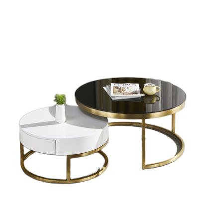 China 2021 Modern China Luxury Style High Manufacturer Selling Living Room Side Round Table Custom Coffee Table for sale