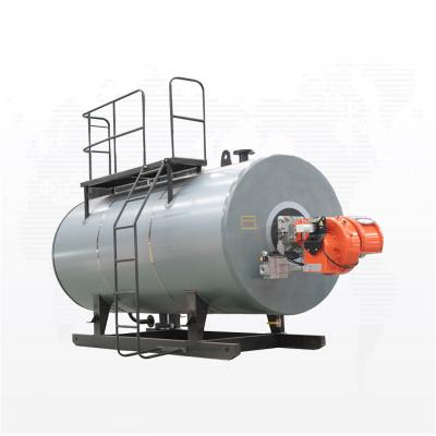 China Horizontal Oil Fired Water Heater Natural Circulation Hot Water Boiler for Food Industry for sale