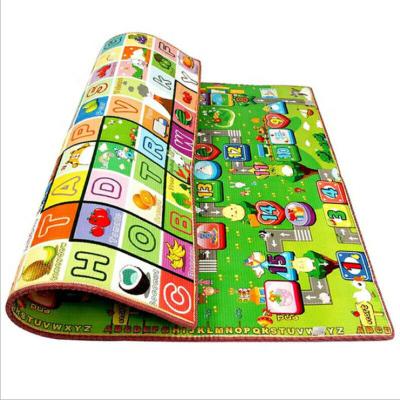 China Hot Sale Waterproof Foldable Printed Baby Eco-friendly Mat Fabric Kids Play Floor Game Crawling Mats for sale