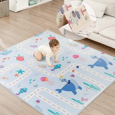 China Eco-friendly Soft Thick Baby Play Mat Waterproof Foldable Tummy Time Mat XPE Foam Floor Baby Crawling Mat for sale