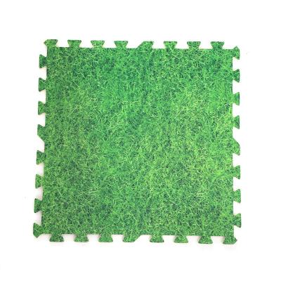 China Grass Effect Eva Mats Interlocking Floor Tiles Soft Foam Kid Play Yoga Eco-friendly Fitness for sale