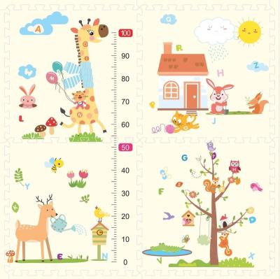 China Eco-Friendly Kids Baby Kids Care Floor Puzzle Mat Interlocking Jigsaw Cartoon Crawl Eva 4x4 Soft Foam Mat for sale