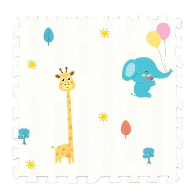 China 60*60*1.0CM Eco-friendly 4PCS/SET Insert Children Eva Foam Floor Puzzle Mat Alphabet Animals for sale