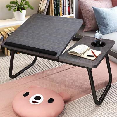 China Foldable Bed Use Laptop Table Modern Design Comfortable Folding Laptop Desk for sale