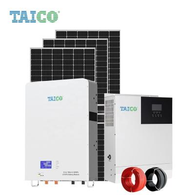 China TAICO 10kw solar system price 10kw home solar grid tie kit 2kw 3kw 4kw 5kw solar system industrial and commercial use for sale