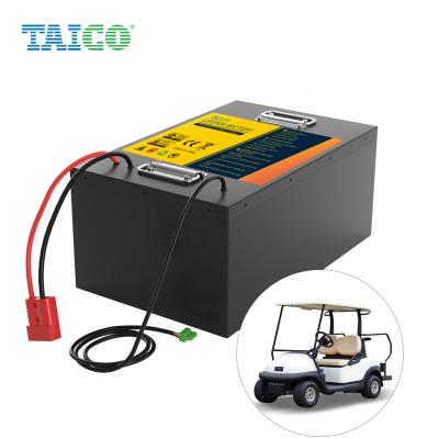 China Toys TAICO Battery 48V 80Ah 100Ah Lifepo4 Battery Golf Cart Lithium Ion Battery for sale