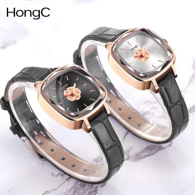 China Water Resistant Ladies Fashion Polygonal Waterproof Watch Small Simple Temperament Soft Small Dial Quartz Watch for sale