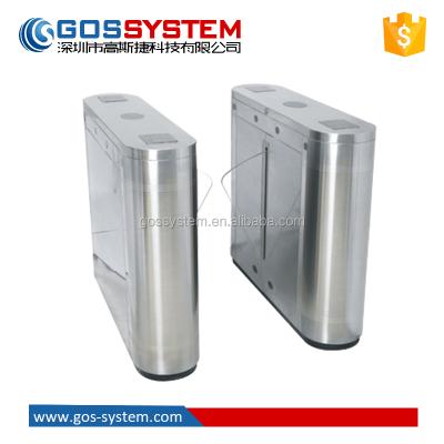 China 2D Pedestrian Crossing QR Code Scanner Turnstile Flap Barrier Gate for sale