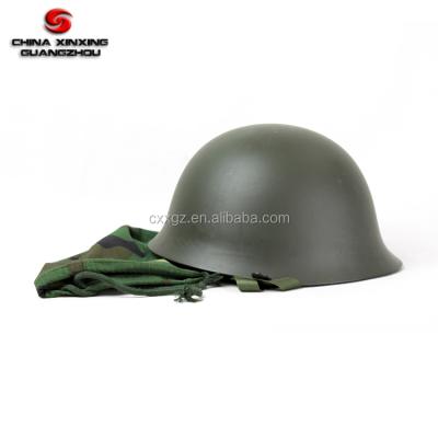 China WW II USA WWII German Army M1 Light Green Steel Helmet With Camouflage Cover for sale