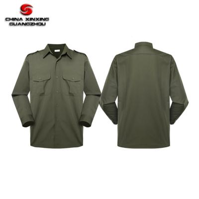 China Anti-pilling Cotton 150gsm Polyester Shirt Military Army Clothing Military Uniforms for sale