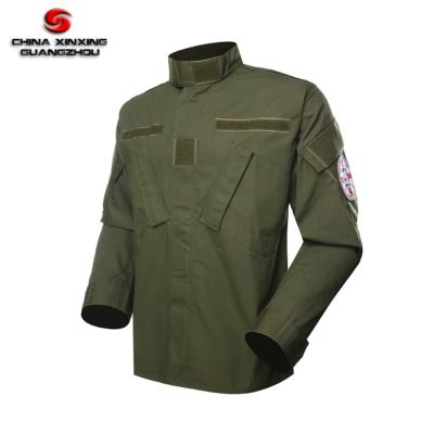 China Army Green TC 65/35 Ripstop Army Uniform Full Set Anti-Static Military ACU Uniform for sale