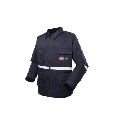 China Anti-Static Dark Blue Military Cold Proof Winter Men's Jacket Reflective Coat Jacket for sale