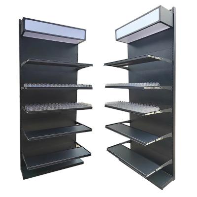 China product display shelves shop shelves black display racks for sale