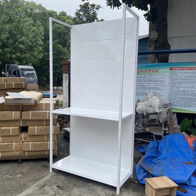 China Factory Custom Color Size White supermarket display shelves supermarket gondola shelving for display rack for sale