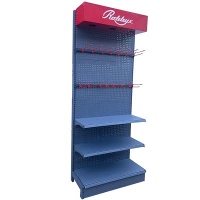 China Factory Customized Size Thickness Color supermarket display rack grocery store display racks small supermarket display rack for sale