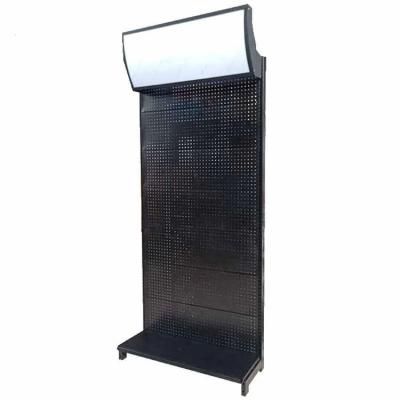 China Factory Custom Size Color black gondola shelving supermarket display rack for sale