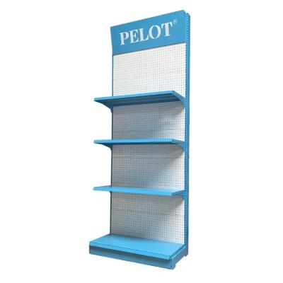 China Metal Convenience Store Gondola Shelving Slide Supermarket Display Shop Rack for sale