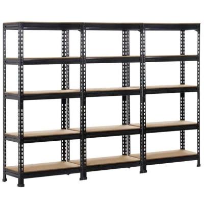 China 5 Tier Storage Shelf Rack Adjustable Metal Garage Storage Rack Garage Shelves for sale