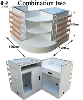 China Durable Grocery Store Cash Counter Supermarket Equipment Checkout Counter for sale