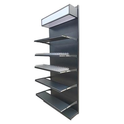 China Fashion Display Gondola Supermarket Shelf High Quality Metallic Duty OEM Steel Store Rack retail store display shelves for sale