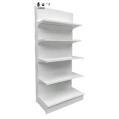 China Factory customized color size heavy duty supermarket shelves gondola shelving Single-sided supermarket shelf for sale