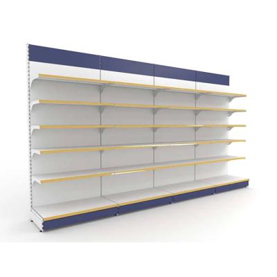 China 2023 Factory Hot Sale Customized Gondola Display Grocery Store Display Wall Shelves Supermarket Shelf Super Shop Rack for sale