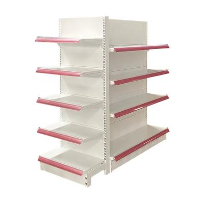 China Xingye Factory Custom Size Color Pharmacy Shelves pharmacy wall rack supermarket gondola wall-to-wall shelves for sale