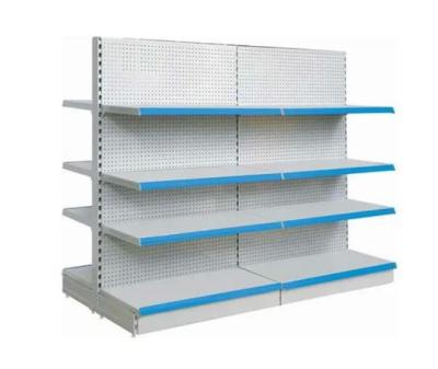 China Gondola metallic shelves double-sided gondola shelving for supermarket for sale