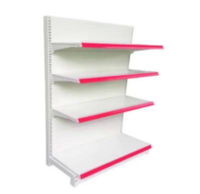 China Steel Supermarket Display Rack Medium Duty Single Sided Customzied for sale