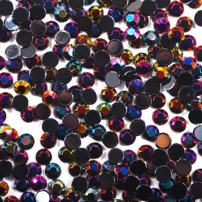 China Hot Sale SS28 Series 6mm Flatback Shape Non-Hot Fix Rhinestone Flat Back Acrylic Rhinestone For Decoration for sale