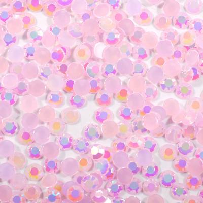 China High Quality Non-Hot Fix Flatback SS6 2mm Acrylic Rhinestone Series Shape Flat Back Rhinestone For Decoration for sale