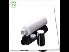 Fuyun 80ml 100ml 120ml white color plastic toner bottle with silver screw cap