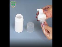 Fuyun White color pet plastic 100ml/120ml/150ml facial wash soap foam pump bottle