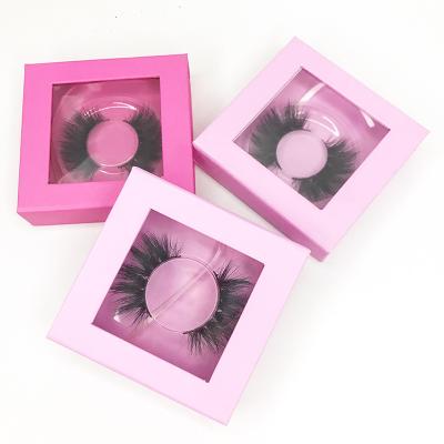 China Latest Design Paper Box Natural Soft New Arrival Eyelash Floss Lashes 8mm 12mm 25 Paper Box Whispy Lashes Real Mink Eyelash Lashes 8mm for sale