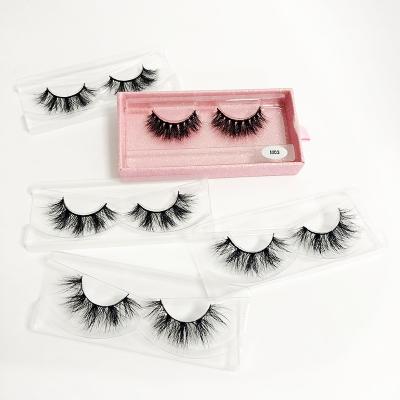 China Wholesale 3d natural soft eyelash free mink lashes mink styles lashes american seller 8mm 22mm 25mm with box for sale