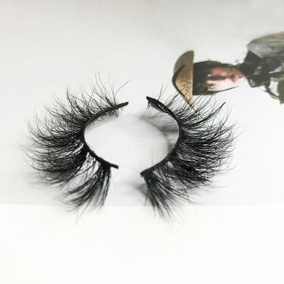 China Wholesale 25mm Natural Soft Waterproof Eyelashes Dramatic Matte Black Light Faux Mink Makeup Lash Fluffy Messy 100% Lash 17mm Strips for sale