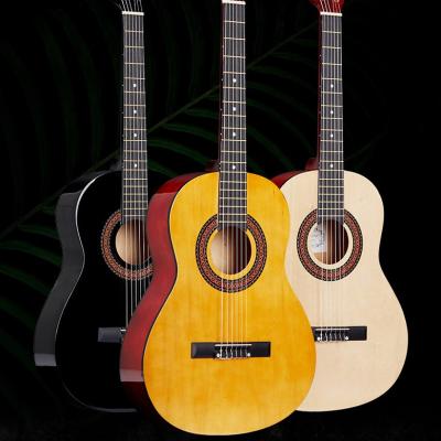 China Phoenix Wood Guitars Acoustic Guitar China for Sale 6 String 38 Inch Horse Swift Top Body OEM Head Rosewood Color Material Neck Machine Type for sale