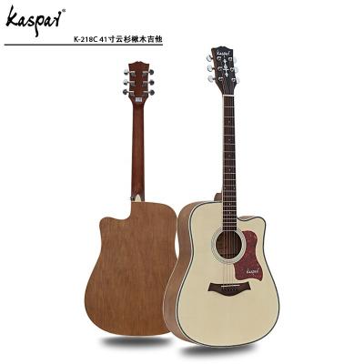 China Basswood Chinese manufacturers preferential wholesale price 40 inch 41 inch steel string Western folk electric guitar for sale