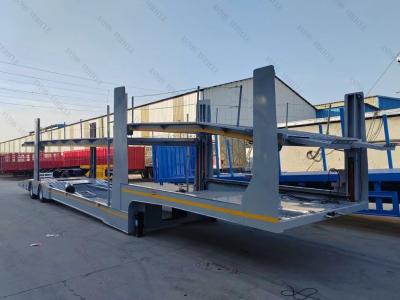 China 6/8 Cars Heavy Duty Vehicle Transport Semi Trailer With Hydraulic Lifting System for sale