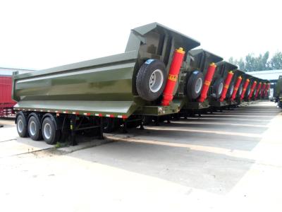 China Best Dumper Semi Trailer 35 Cubic Meter Rear Tipper Dump Semi Trailer for sale