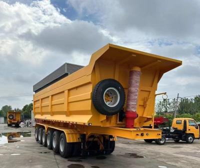 China Customization Anton 4 Axle Capacity Self-dumping Dump Trailer Rear Dump Semi-Trailer for sale