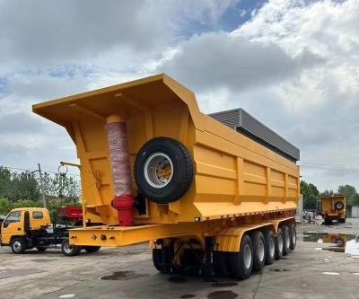 China Heavy Duty Rear Dump Semi Trailer with Fuwa/BPW Axle and Heavy Mechanical Suspension for sale