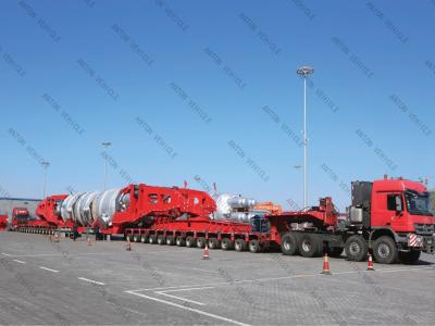 China Fuwa / BPW Axle Spmt Steering Lifting Multi Modular Transporter Trailer for sale