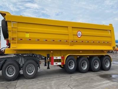 China 3/4 Axles 60-80 Tons Heavy Tipper Dump Truck Semi Trailer with 9t Grade Performance for sale