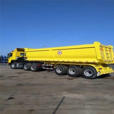 China U-Shape Dumper Tipping Ironstone Sand Coal Transport Trailer with 1310mm Wheel Base for sale