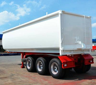 China Jost Kingpin U Shape Self-dumping Semi Trailer for Construction Waste/Sand Transport for sale