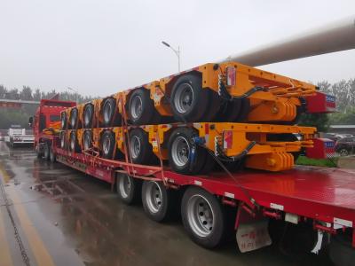 China Hydraulic Detachable Gooseneck Power Pack 12 Axis Lines Heavy Duty Machine Transporting Modular Truck Trailer for sale